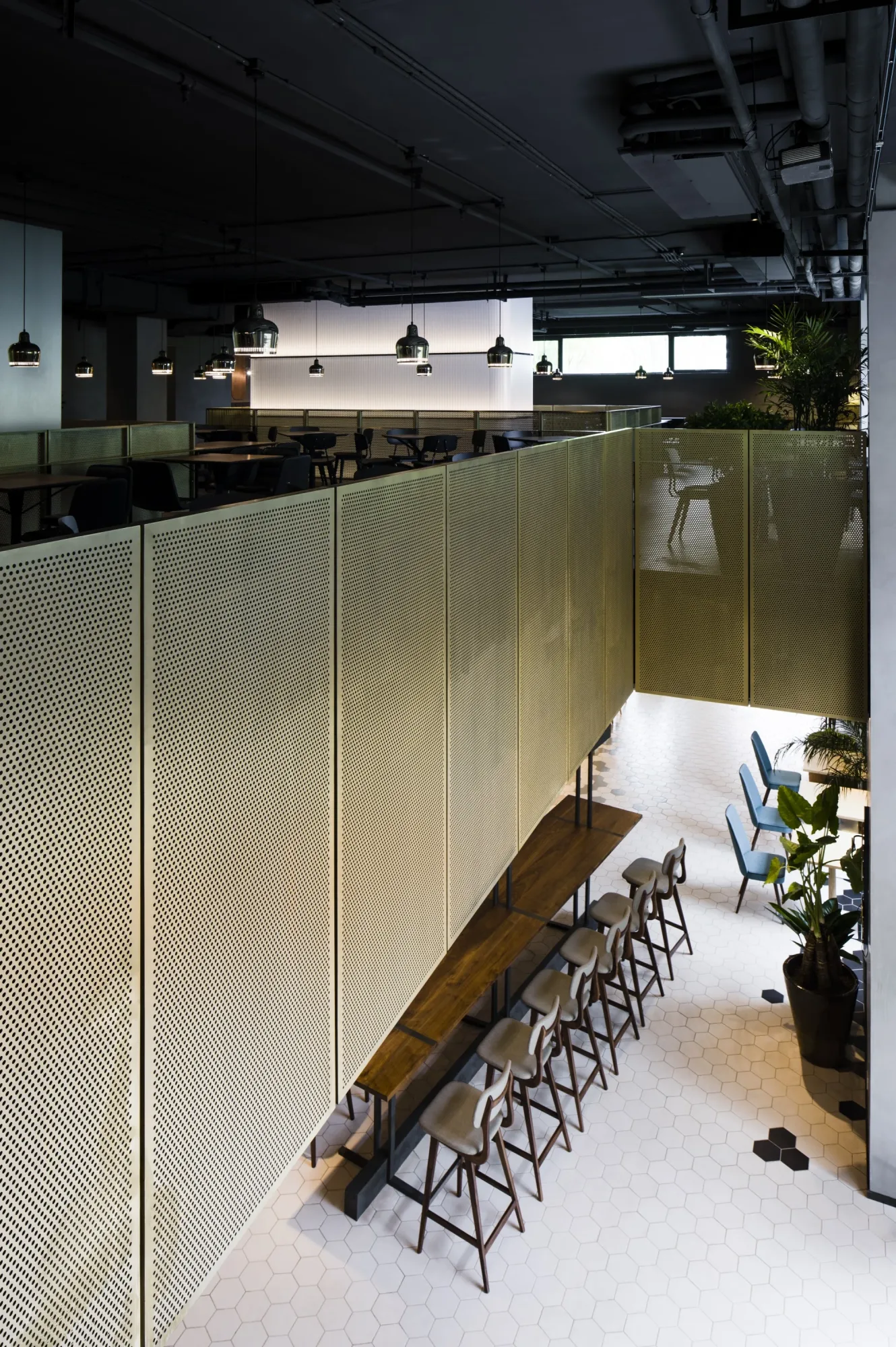 Saltimbocca Kitchen Lab, interno. Foto: Peter Dixie / LOTAN (lo-tan.com).